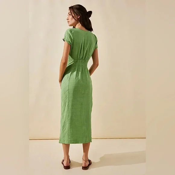 NWOT Free People Midi Dress- Jade Jungle Limited Edition - Picture 3 of 7
